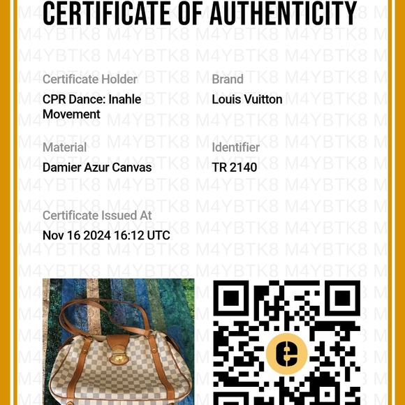 Authentic Louis Vuitton Stresa GM White Damier Azure - Picture 10 of 10